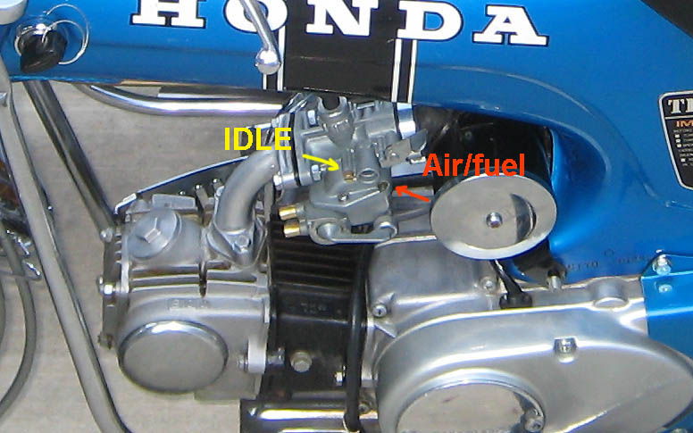Honda 70 carb adjustment #1